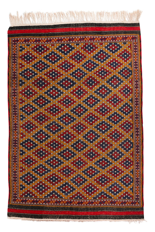 Boncuklu Zili Rug - Ayvacik Region